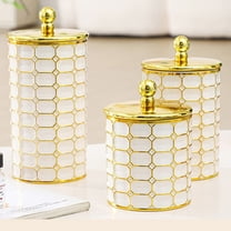 Pattern Sealed Storage Jars Plastic Canisters With Lids For Tea Grains Snacks &