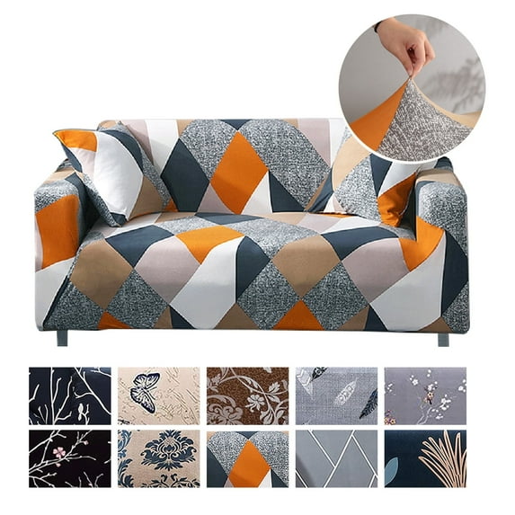 Pattern Sofa Cover Slipcover Stretch Arm Chair Loveseat Couch Fitted Furniture Protector for 1-Seat Sofa,Checkerboard