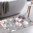 thumbnail image 1 of Pattern Spring Flowers Leaves Bath Rugs 16x24 Inch Non Slip Bath Mat Quick Dry Super Absorbent Thin Bath Rug Fit Under Door Washable Bath Floor Rugs for Bathroom Bathtub Shower Sink,Multi 1, 1 of 6