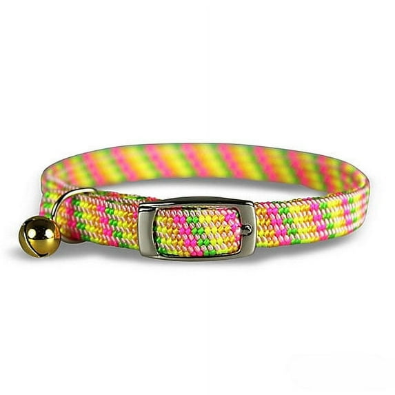 Pattern Stretch Cat Collar Yellow