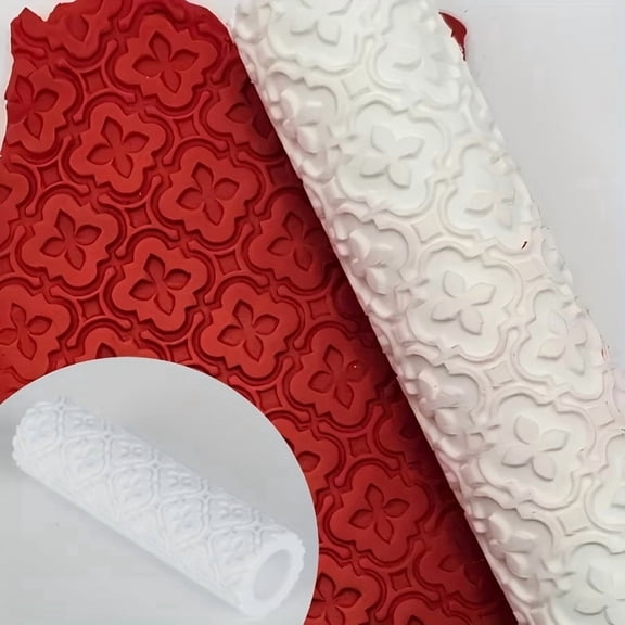 Pattern Texture Roller Embossing Tool for Polymer Clay - Artistic Hand Embossing Tool for Soft Earrings and Molds