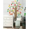 thumbnail image 1 of Pattern Tree with Leaves Vinyl Wall Sticker - Spring with Latte Brown, 1 of 2