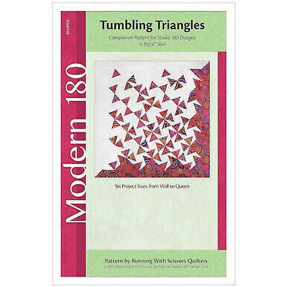 Pattern Tumbling Triangles Six Sizes Pattern by Running With Scissors for S...