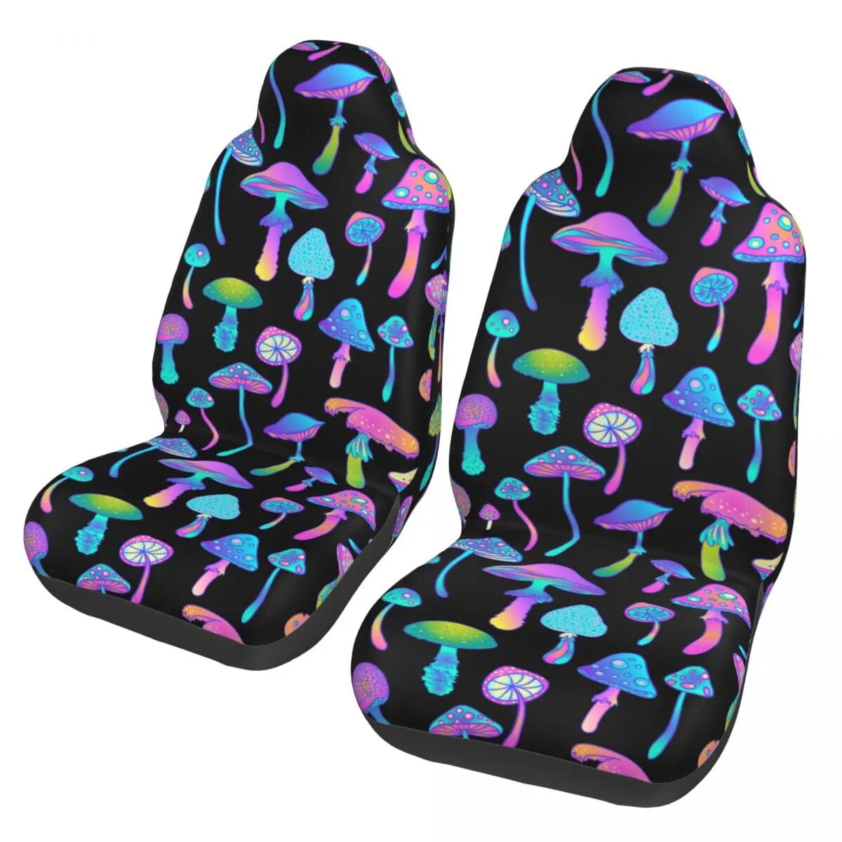 Pattern Vintage Universal Car Seat Cover Waterproof For SUV Psychedelic
