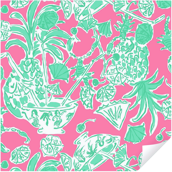 Pattern Vinyl Lilly P Floral Adhesive Vinyl for DIY Crafters, Silhouette Cricut Cutting Machine Compatible (33D2, 1)