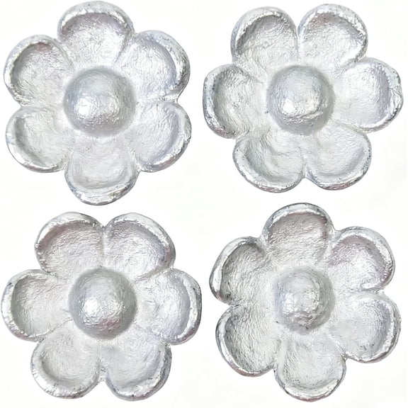 Pattern Weights 4Pcs Flower Shaped Iron Fabric Sewing Weight Paperweight for Writing Drawing Sewing Accessories