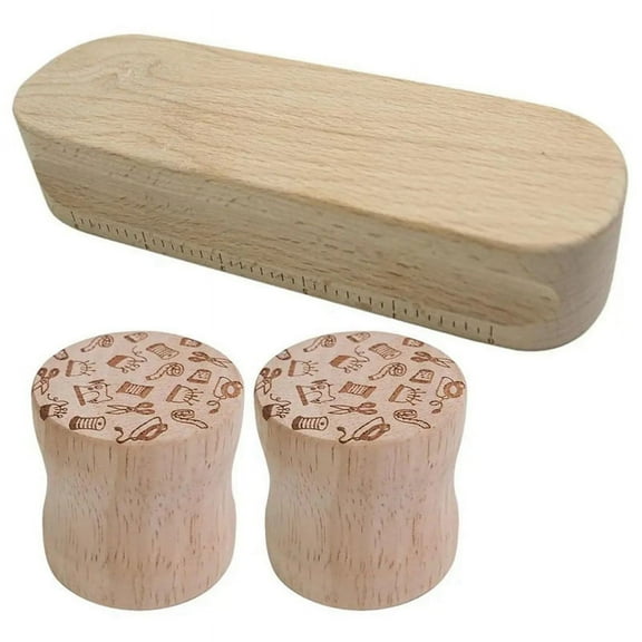 Pattern Weights Round Wooden Dressmaking Sewing Weights B