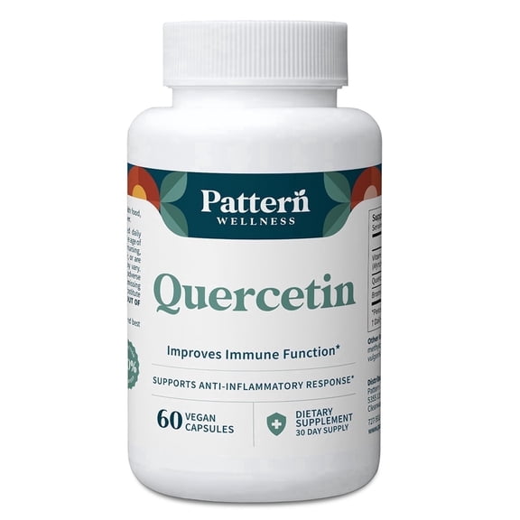 Pattern Wellness Quercetin with Bromelain, Immune & Cellular Support, 60 Count