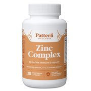 Pattern Wellness Zinc Complex with Vitamin C & Natural Blends, Immune & Wellness Support, 30 Count