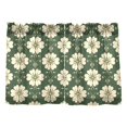 thumbnail image 1 of Pattern Yellow Green Tile Pattern Tier Curtains Tier Kitchen Living Room Bedroom Balcony 2 Panels 27x36 Inch, 1 of 9