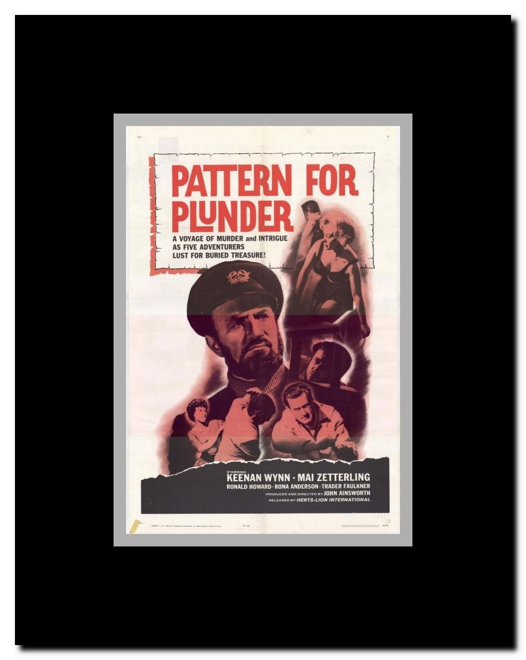 Pattern for Plunder Framed Movie Poster
