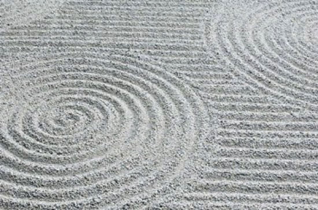 Pattern in Sand Tofukuji Temple Kyoto Japan Canvas Art - Rob Tilley DanitaDelimont (22 x 15)