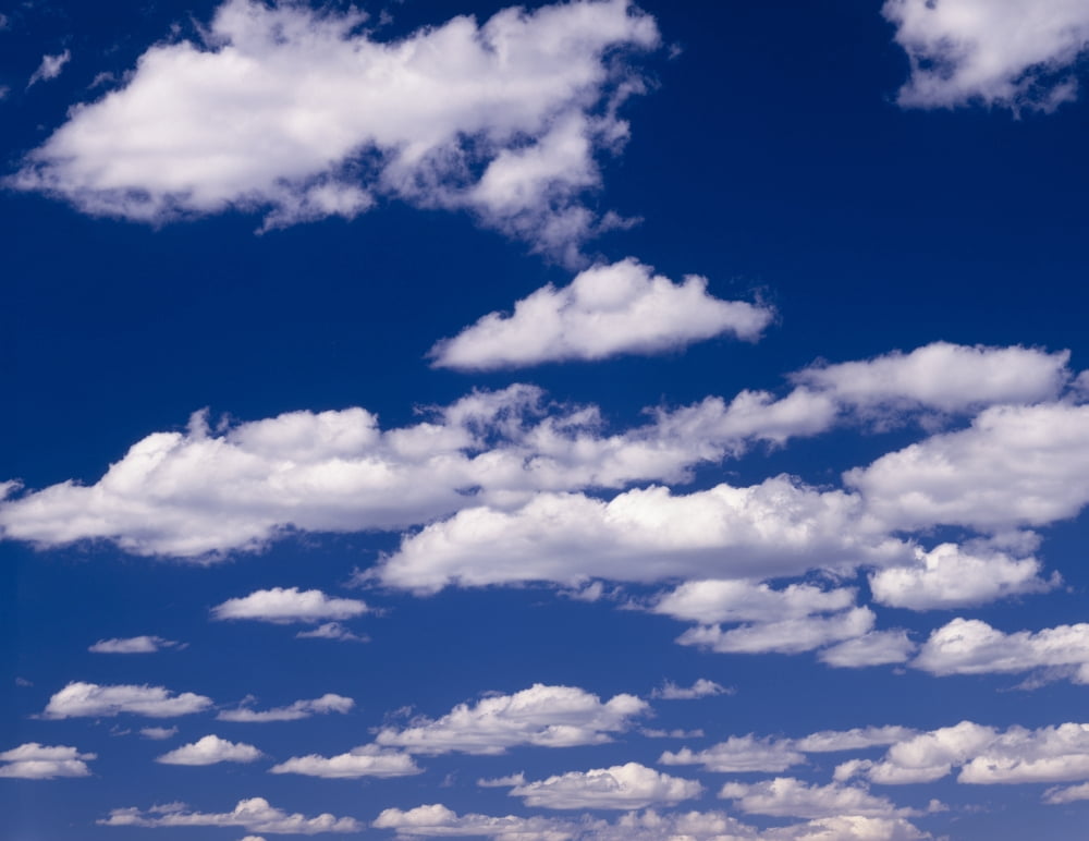 Pattern of Cumulus clouds Canvas Art - Panoramic Images (9 x 27)