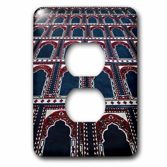 3dRose, Pattern of prayer rugs, Islamic mosque, Cairo, Egypt-AF14 AJE0030 - Adam Jones, 2 plug outlet cover