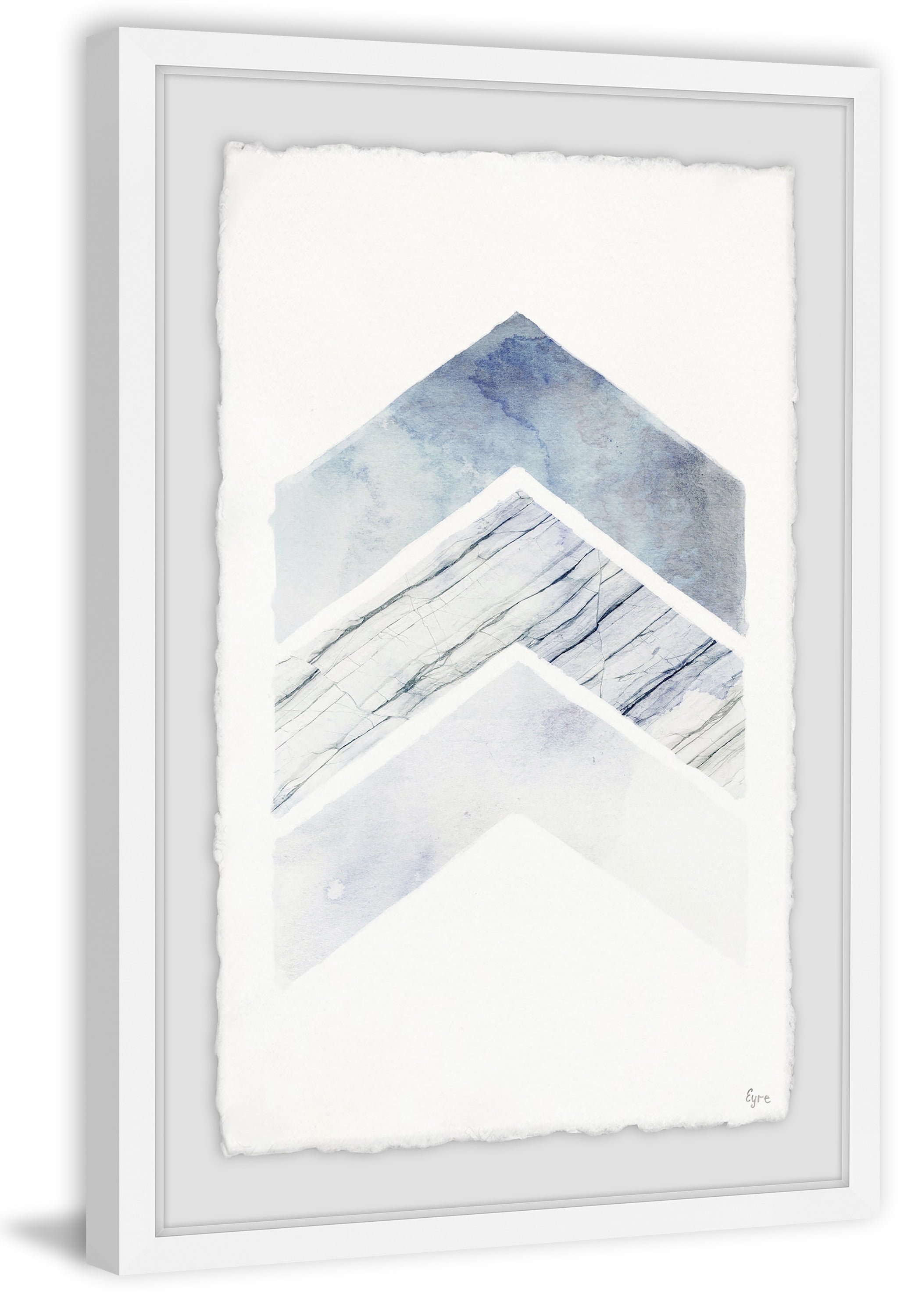 Patterned Arrows Framed Painting Print