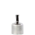 thumbnail image 1 of Patterned Bottle Shaped Ceramic Vase With Long Elongated Neck, Small, Silver, 1 of 2