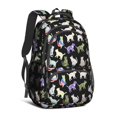 thumbnail image 1 of Patterned Cat Silhouette Black Pattern Cute School Backpack Bag with Padded Back and Adjustable Shoulder Straps 16.9 X 12.6 X 5.9 Inches, 1 of 5
