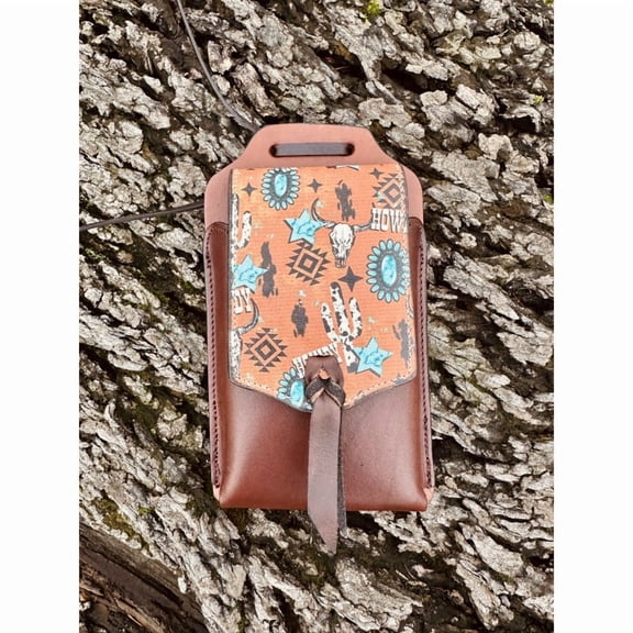 Patterned Cell Phone Back Cinch Holder