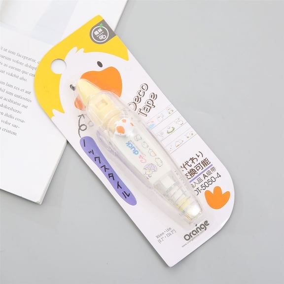 Patterned Decorative Tape Pen, Flexible Mini Roller Dispenser, Instant Drying Correction Tape Pen for Scrapbook Album