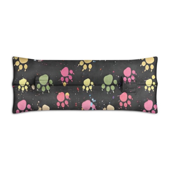 Patterned Dog Mastectomy Pillow for Car - Post Surgery Seatbelt Cushion - Soft Chest Protector After Heart Surgery