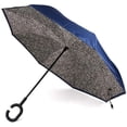 thumbnail image 1 of Patterned Double Layer Inverted Umbrella, 1 of 1