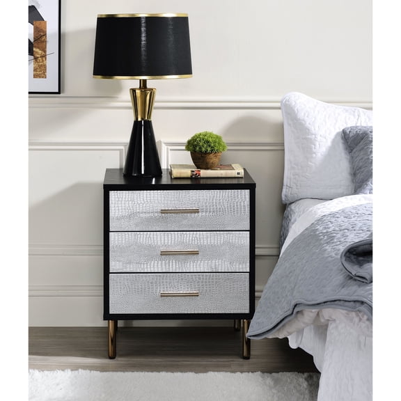 Patterned Drawer Front / Bedroom Decor Addition / Stylish Nightstand for Your Room