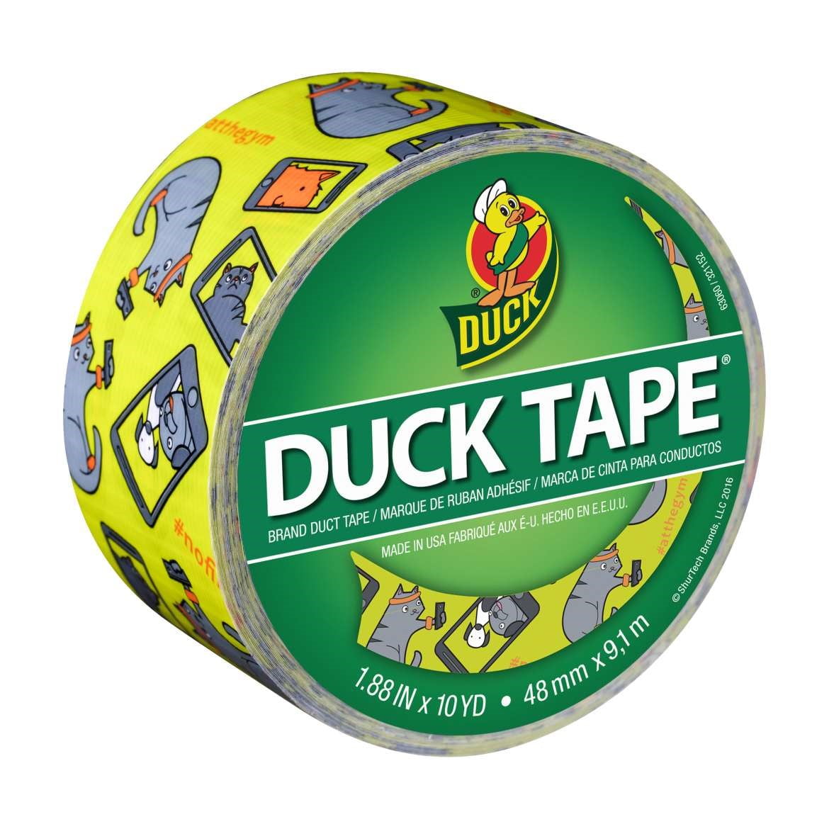 Patterned Duck Tape 1.88"X10yd-Selfie Cat