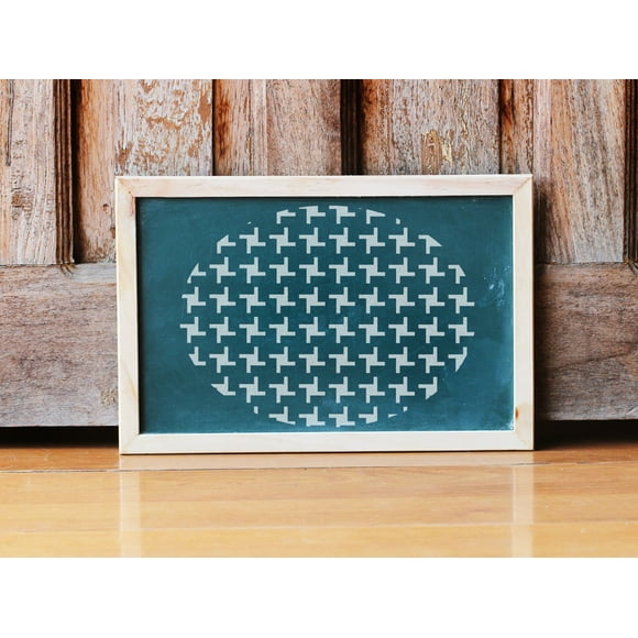 Patterned Egg - Art and Wall Stencil (6"x6")