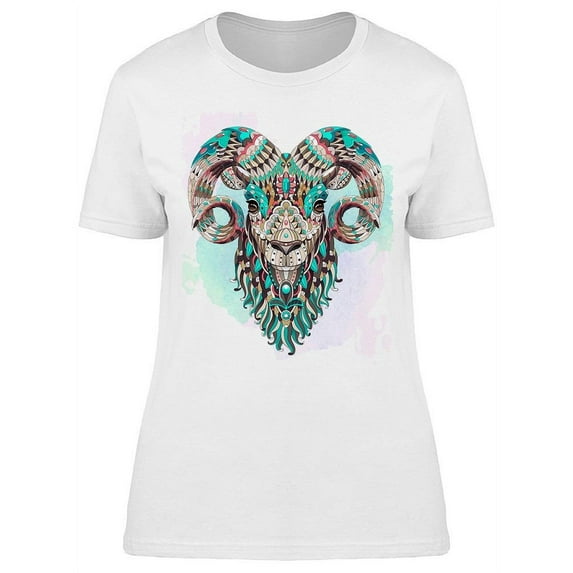 Patterned Goat T-Shirt Women -Image by Shutterstock, Female 3X-Large