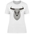 thumbnail image 1 of Patterned Head Bull T-Shirt Women -Image by Shutterstock, Female Medium, 1 of 2