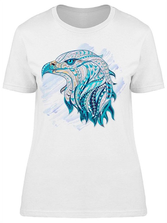 Patterned Head Of Eagle T-Shirt Women -Image by Shutterstock, Female Large