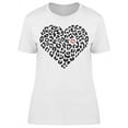 thumbnail image 1 of Patterned Heart W/animal Print T-Shirt Women -Image by Shutterstock, Female Medium, 1 of 2