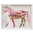 thumbnail image 1 of Patterned Horse Shadowbox Print Western Art by Art Remedy, White Frame, 20 x 16, 1 of 6