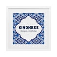 thumbnail image 1 of Patterned Kindness Changes Everything White Framed Print Under Glass, design by Lettered and Lined, 1 of 10