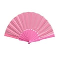 thumbnail image 1 of Patterned Lace Folding Hand Fan – 9.06in Wedding/Dance Prop (Multicolor, Plastic Fram, 1 of 6