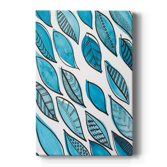 Patterned Leaf Shapes I Premium Gallery Wrapped Canvas - Ready to Hang