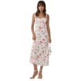 thumbnail image 1 of Patterned Maxi Dress with Heart Collar, 1 of 5