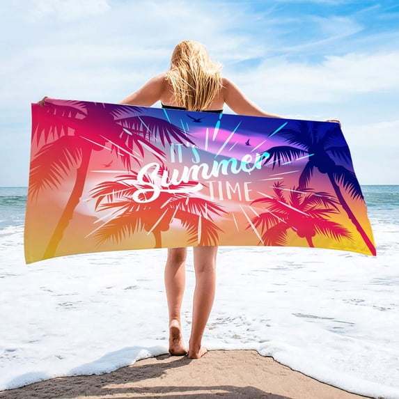 Patterned Microfiber Beach Towel and Blanket Quick Dry Technology Super Absorbent Sand Resistant for Outdoor Activities Camping Hiking Picnic Poolside Lounge Multipurpose Lightweight Towel