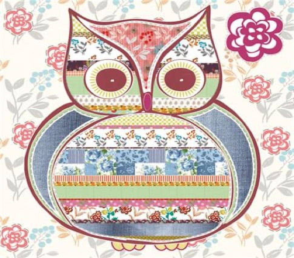 Patterned Owl - Decorative Lunch Paper Napkins 100pcs - Perfect for Decoupage, Kids Party, Birthday, Special Occasions, Weddings