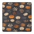 thumbnail image 1 of Patterned Pumpkins Halloween Pattern Square Fitted Tablecloth with Elastic Edge,Square Table Cover,Washable Elastic Table Cover for Home Kitchen Party Decor 36"x36", 1 of 6