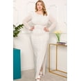 thumbnail image 1 of Patterned Rhinestone Plus Size Maxi Dress, 1 of 3