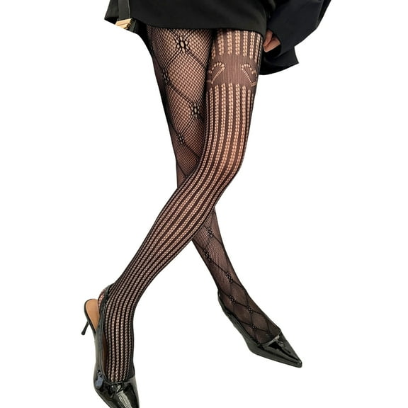 Patterned Stockings Leggings,High Waist Tights Stockings for Women,Fishnets Thigh High Stockings Pantyhose