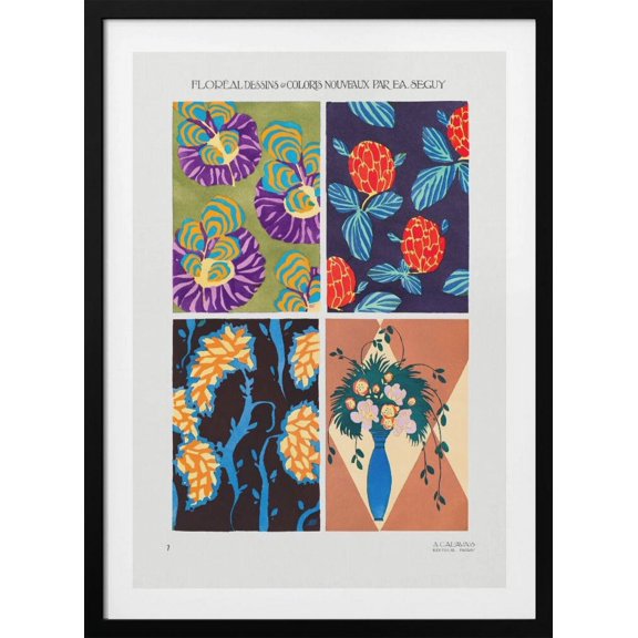 Patterns 7 Framed Art Modern Wall Decor