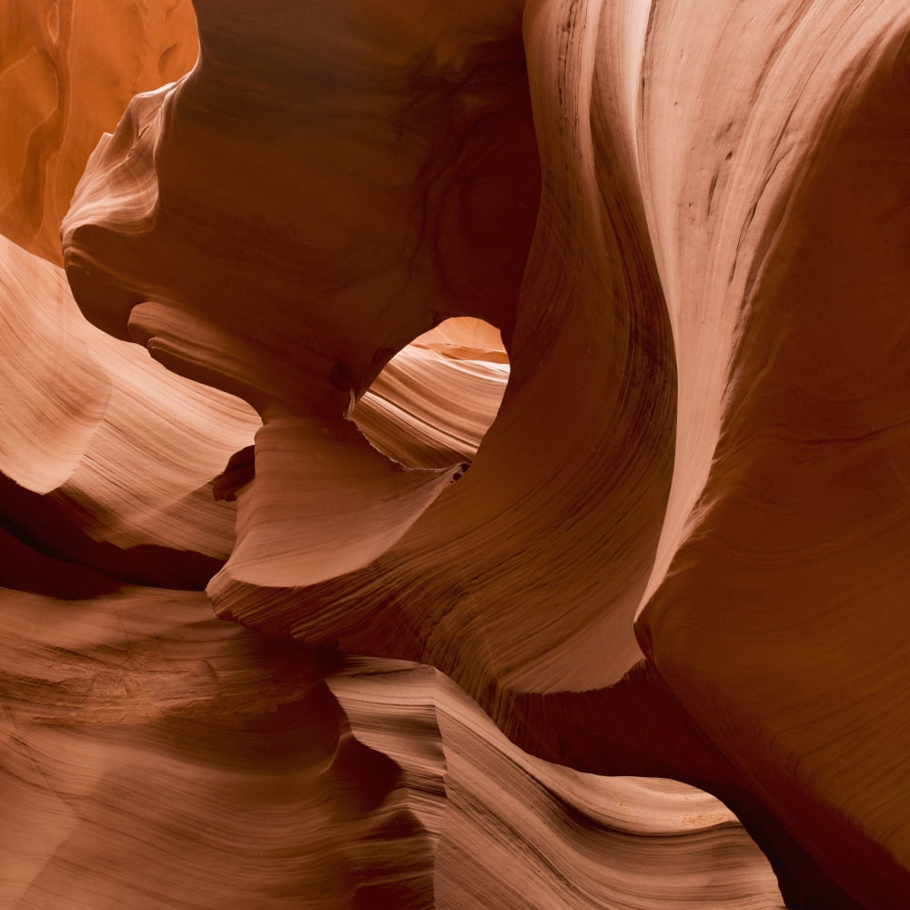 Patterns In The Smooth Sandstone Arizona United States of America Canvas Art - Keith Levit Design Pics (15 x 15)