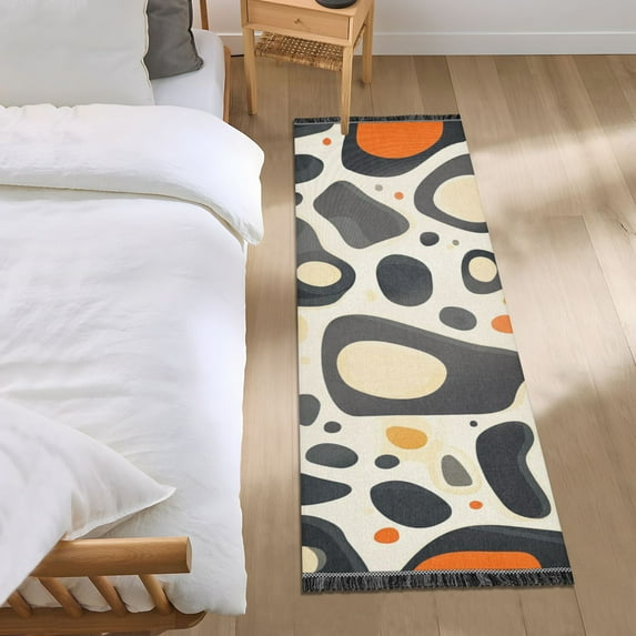 Patterns Of Abstract Leopard Prints Bedroom Runner Rug 2'x 6' Non Slip Carpet Indoor Home Area Rug Living Room
