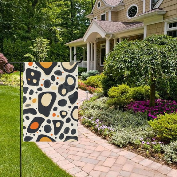 Patterns Of Abstract Leopard Prints Garden Flag 12x18 inch Double Sided Outside Yard Decorations for Home Outdoor