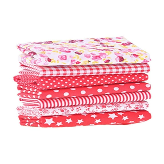 Patterns Printed Cotton Fabric Squares Under $5 Mbxmh Cotton Cloth Small Floral Fabric 50*50Cm Red, Clearance Sales Today Deals Prime!
