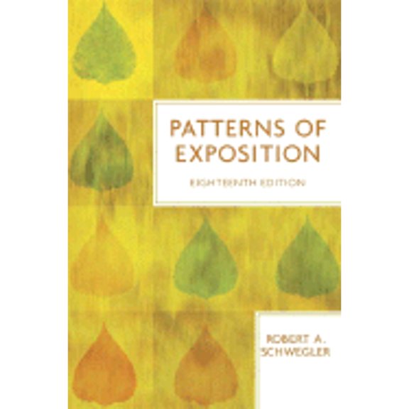 Pre-Owned Patterns of Exposition (Paperback) 0321409213 9780321409218
