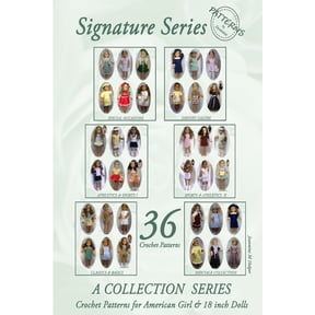 PatternsByJeannine SIGNATURE SERIES: All American Girls - 36 Crochet Patterns for 18 inch Dolls, (Paperback)