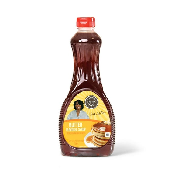 Patti LaBelle Buttery Breakfast Syrup, Rich Maple Flavor, 24 fl oz Bottle